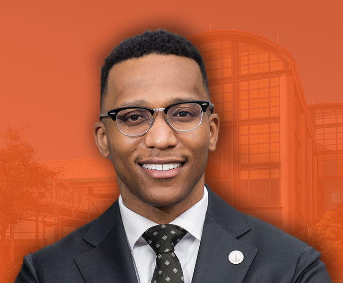 Christian Menefee smiling